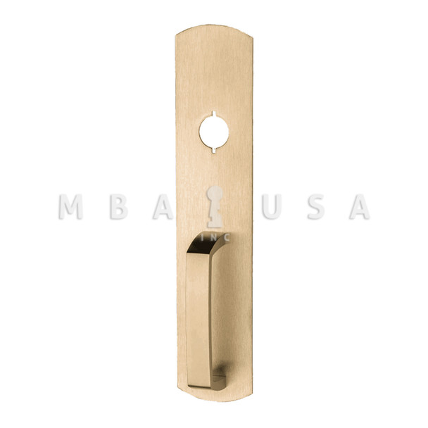 Von Duprin Grade 1 Pull Trim, Nightlatch Function, Rim/Vertical Rod Prep, Satin Brass, Non-Handed (990NL-R/V US4)