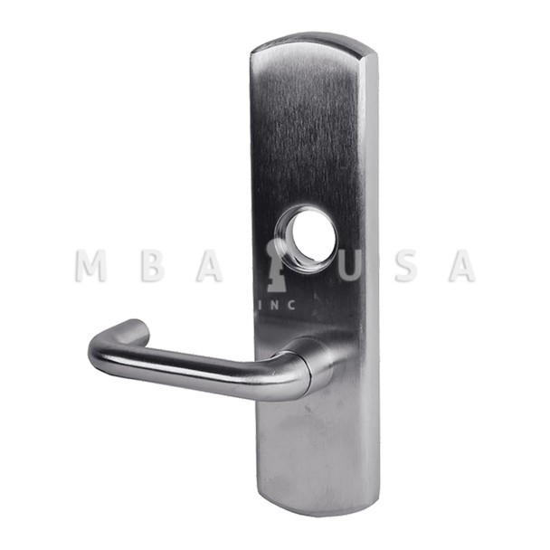 Von Duprin Grade 1 Lever Trim, Classroom Function, Rim/Vertical Rod Prep, 03 Lever w/ Escutcheon, Satin Chrome, Left Hand Reverse (996L-03-R/V 26D LHR)