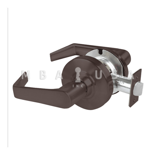 Schlage Grade 2 Passage Cylindrical Lock w/ Field Selectable Vandlgard, Saturn Lever, Non-Keyed, Oil-Rubbed Bronze, Non-Handed (ALX10 SAT 613)