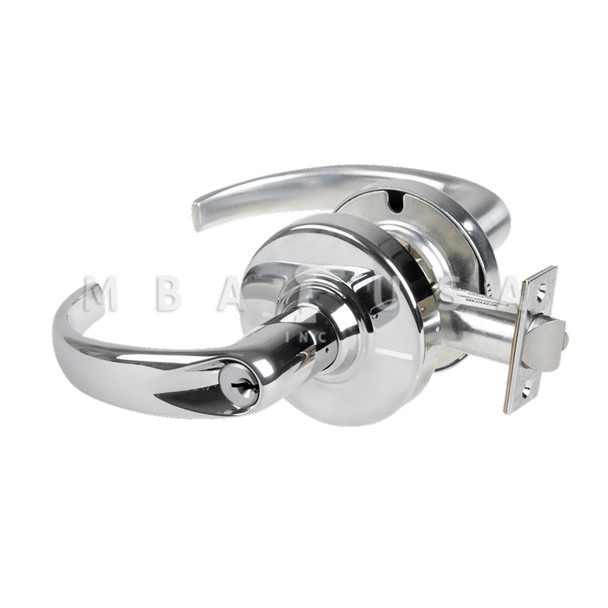 Schlage Grade 2 Storeroom Cylindrical Lock w/ Field Selectable Vandlgard, Sparta Lever, Conventional Cylinder, Bright Chrome, Non-Handed (ALX80P SPA 625)