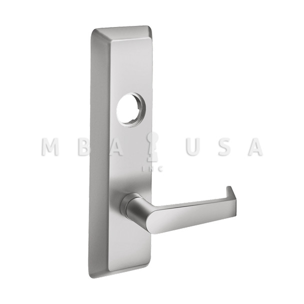 ACCENTRA Escutcheon x Cylinder x Lever, Electrified, Fail-Secure, Less Cylinder, Augusta Lever, LHR, Satin Stainless Steel (AU691F 630 LHR)