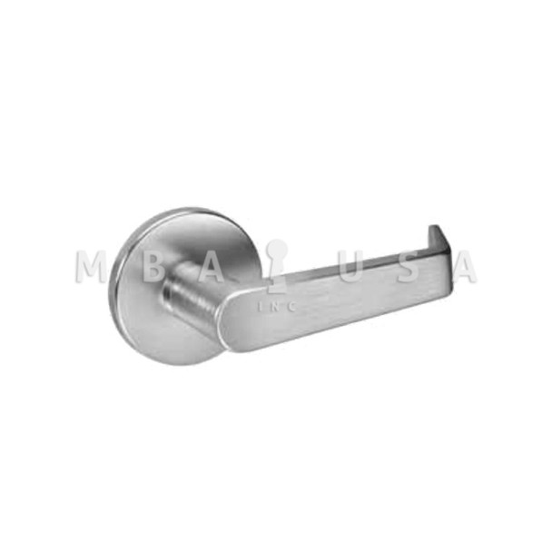ACCENTRA Grade 1 Office Entry Mortise Lock, Augusta Lever, CO Rose, Conventional Cylinder, Satin Chromium Plated (AUR8807FL 626)