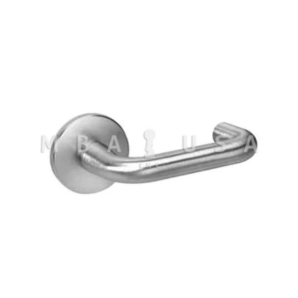 ACCENTRA Grade 1 Passage or Closet Mortise Lock, Carmel Lever, CO Rose, Satin Chromium Plated (CRR8801FL 626)