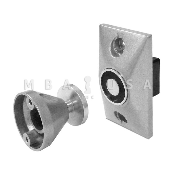 SDC Magnetic Door Holder and Releasing Device, Semi-Flush Mount, 24VAC/DC/120VAC, Aluminum Painted (EH2024120A)