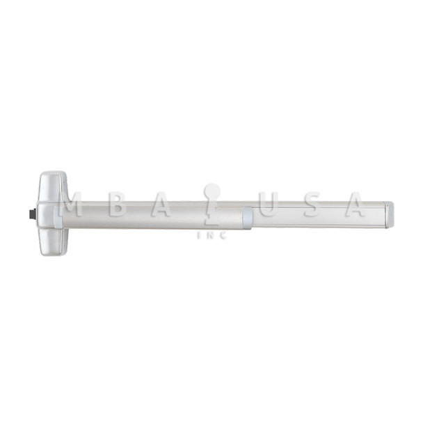 Von Duprin Grade 1 Rim Exit Device, 36" Length, Exit Only, Less Dogging, Electric Latch Retraction, Satin Stainless Steel, Non-Handed (EL98EO 3 32D)