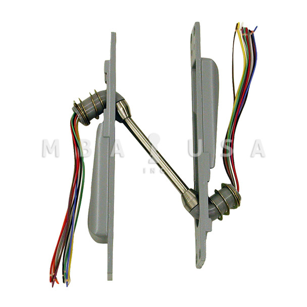 Von Duprin Electric Power Transfer, Ten 24-Gauge Wires, Aluminum Painted (EPT10 SP28)