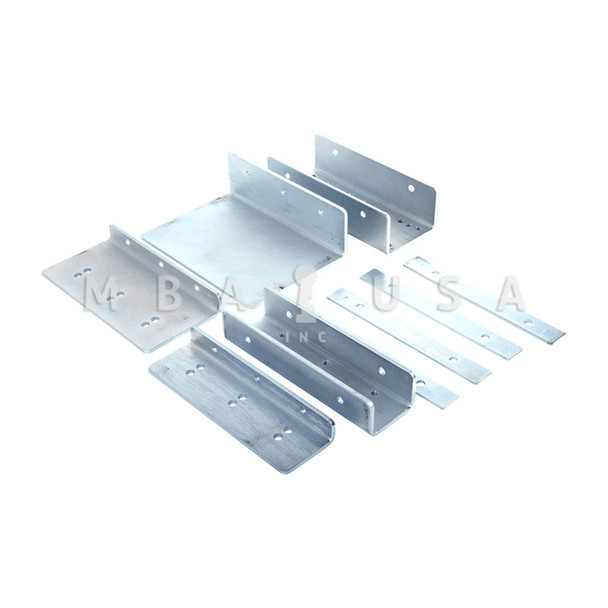 Securitron Flex-Mount Bracket Kit, for Gate Lock, Swinger Gate Type, Zinc Plated (FMK-SW)