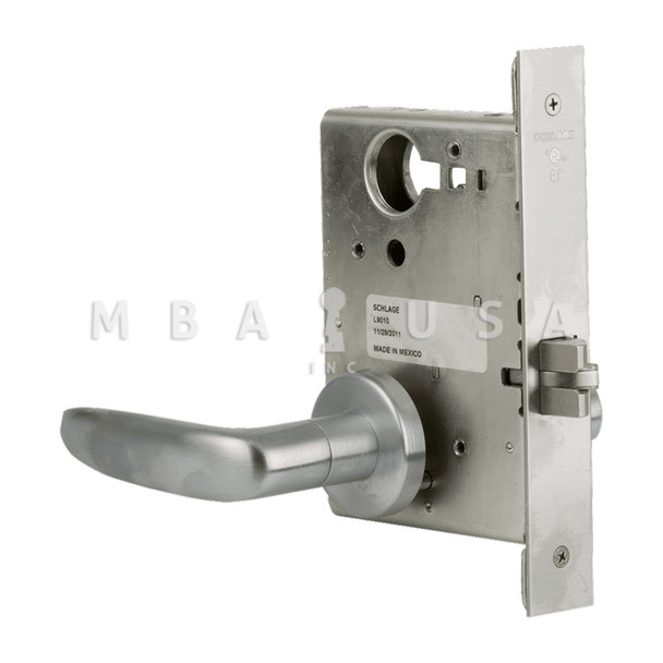 Schlage Grade 1 Fail Secure Electric Mortise Lock, Less Cylinder, 07 Lever, A Rose, Request to Exit, Satin Chromium Plated, Field Reversible (L9092EUL 07A 626 RX)