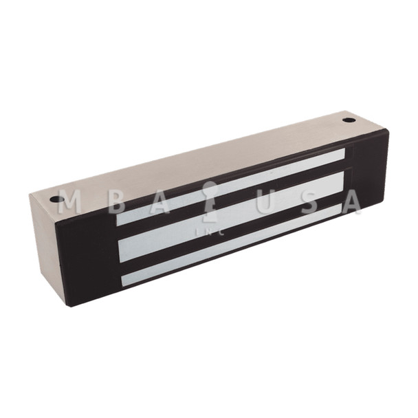 Securitron Model 32 Magnalock, 600lbs. Holding Force, Magnetic Bond Sensor, 12/24VDC, Satin Stainless Steel (M32B)