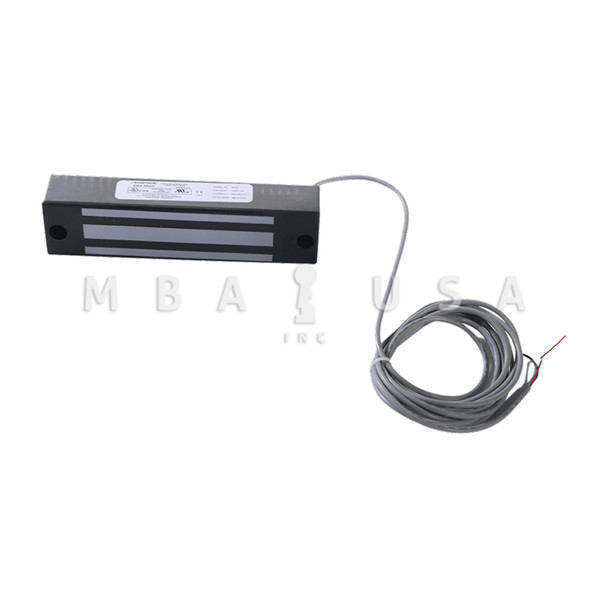 Securitron Model 32 Magnalock, 600lbs. Holding Force, Face Drilled, 12/24VDC, Satin Stainless Steel (M32F)