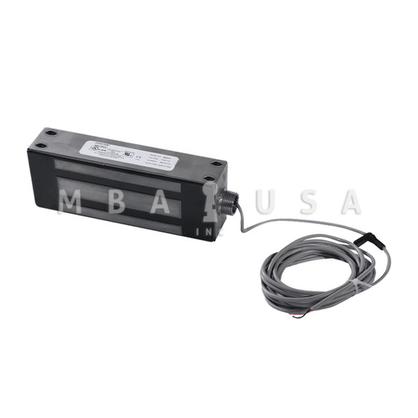 Securitron Maglock, 1200lbs. Holding Force, Conduit Fitting, Magnetic Bond Sensor, Door Position Switch, 12/24VDC, Satin Stainless Steel (M62GBD)