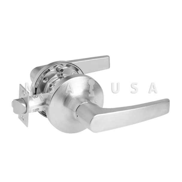ACCENTRA Grade 1 Passage/Closet Latch Cylindrical Lock, Monroe Lever, Non-Keyed, Satin Chrome, Non-Handed (MO5401LN 626)
