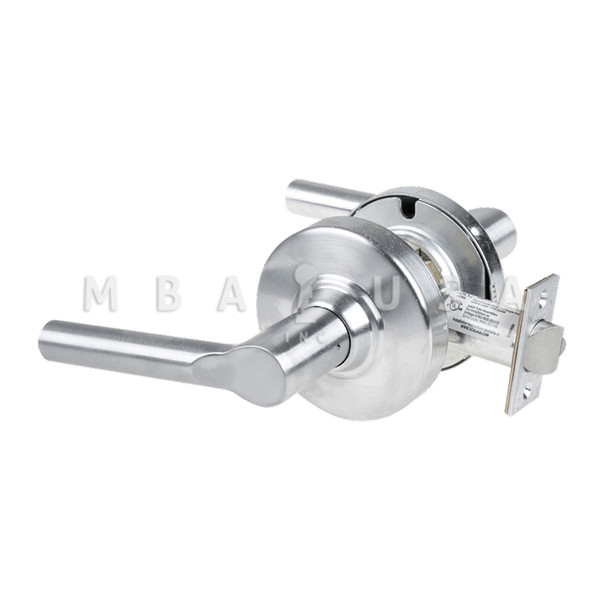 Schlage Grade 1 Passage Latch, Broadway Lever, Non-Keyed, Satin Chrome, Non-Handed (ND10S BRW 626)