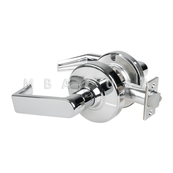 Schlage Grade 1 Passage Latch, Rhodes Lever, Non-Keyed, Bright Chrome, Non-Handed (ND10S RHO 625)