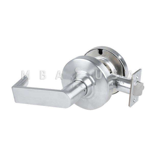 Schlage Grade 1 Exit Lock, Rhodes Lever, Non-Keyed, Satin Chrome, Non-Handed (ND25D RHO 626)