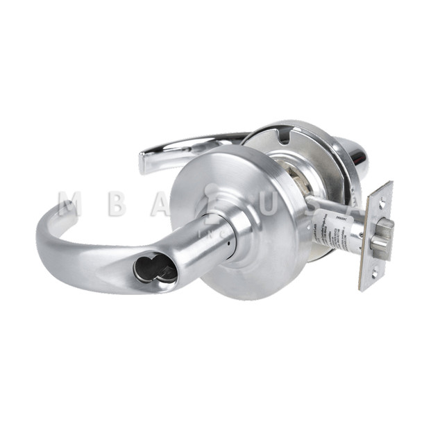 Schlage Grade 1 Entrance/Office Lock, Sparta Lever, SFIC Prep Less Core, Satin Chrome, Non-Handed (ND50BD SPA 626)