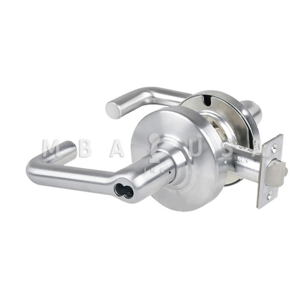Schlage Grade 1 Storeroom Lock, Tubular Lever, SFIC Prep Less Core, Satin Chrome, Non-Handed (ND80BD TLR 626)