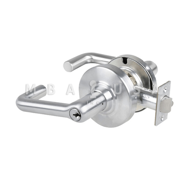 Schlage Grade 1 Storeroom Lock, Tubular Lever, Standard Cylinder, Satin Chrome, Non-Handed (ND80PD TLR 626)