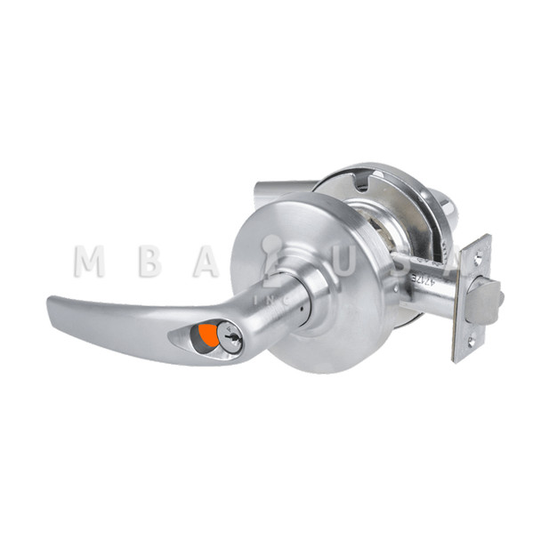 Schlage Grade 1 Storeroom Lock, Athens Lever, Schlage FSIC Prep w/ Construction Core, Satin Chrome, Non-Handed (ND80TD ATH 626)