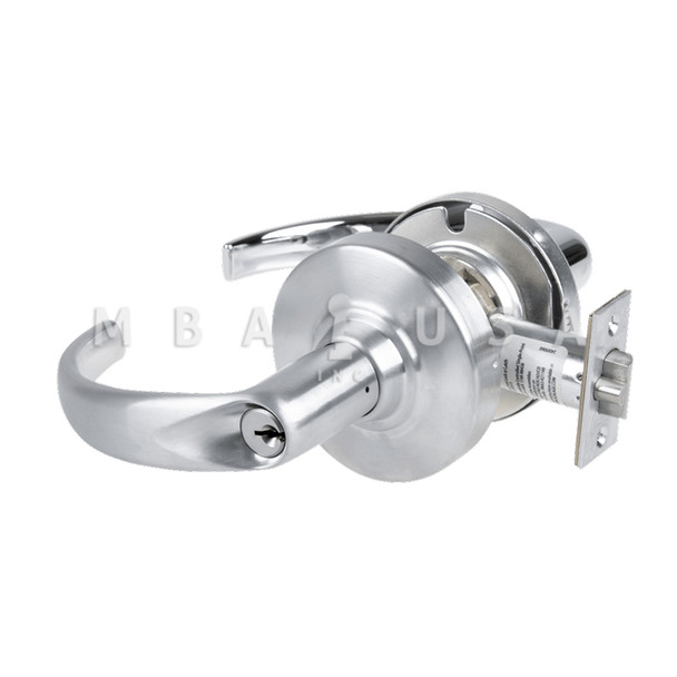 Schlage Grade 1 Institutional Lock, Sparta Lever, Standard Cylinder, Satin Chrome, Non-Handed (ND82PD SPA 626)