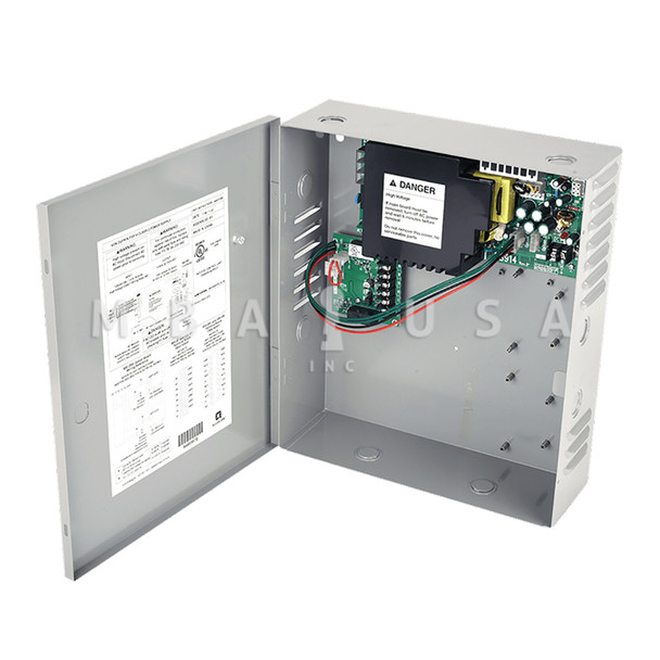 Von Duprin Base Power Supply (4A (16A inrush) @ 12/24 VDC Field Selectable), 4 Relay Board Integrated Logic for Controlling Security Interlocks, Auto Operators and Time Delays w/ FA (PS914-4RL-FA)