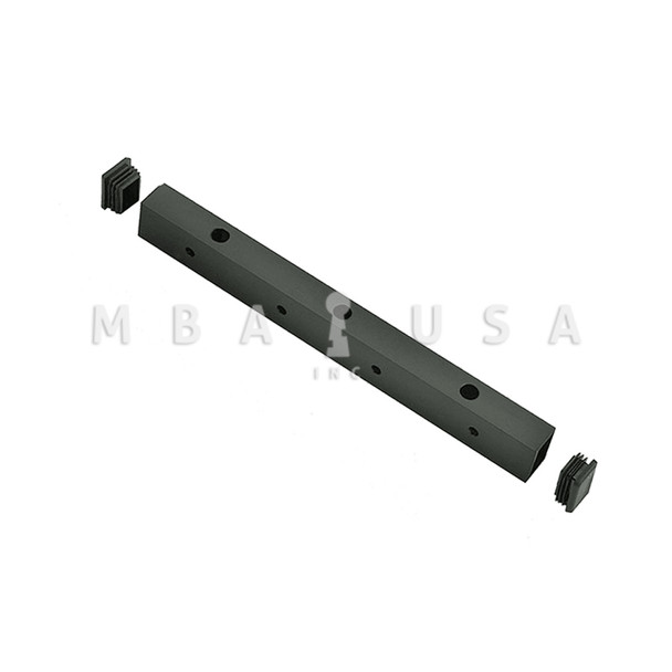 Securitron Universal Header Bracket, 12", Black Anodized Aluminum (UHB-BK-12)