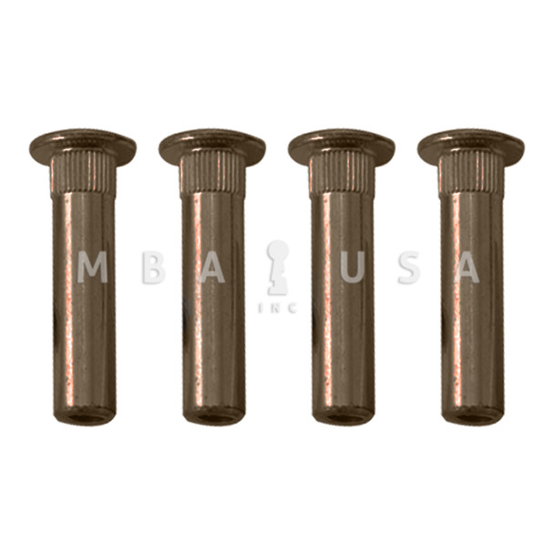Norton Sex Nuts for 1-3/4" Doors, Pack of 4, Dark Bronze Finish (SN-134 690)