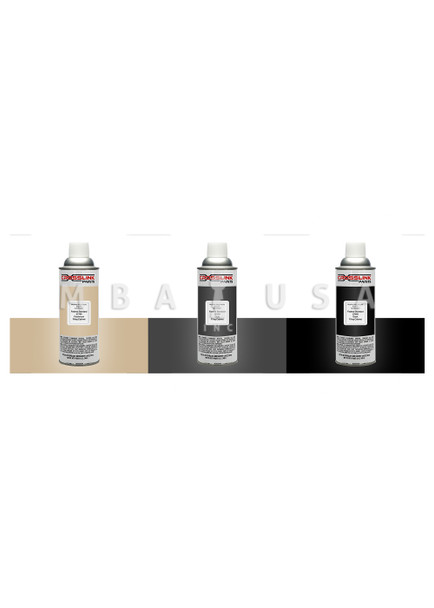 GSA 12oz SPRAY PAINT PACK  -  3 TOTAL CANS  (1 BLACK, 1 GRAY, 1 PARCHMENT)