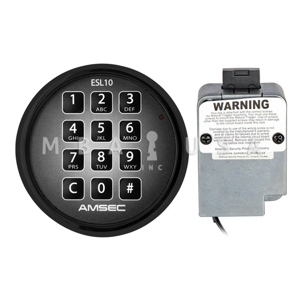 ESL10 Deadbolt Lock & Black Lighted Keypad Pkg