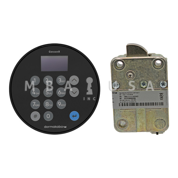 CenconX, Serviceable Black Keypad & Swing Bolt Lock Kit, 18" Cable, Standard & Metric Mounting Hardware