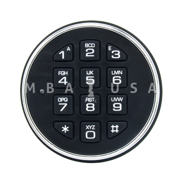 LA GARD 2-Battery Keypad, Satin Chrome, Keypad Only