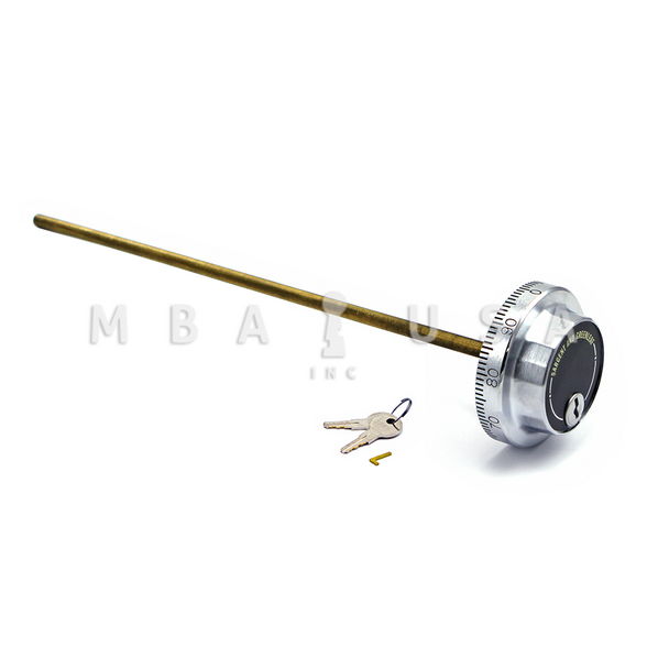 Spy Proof Key Locking Dial, 5/16" Spindle, Satin Chrome, 11" DT, Spline on 41 Spy Proof Key Locking Dial, 5/16" Spindle, Satin Chrome, 11" DT, Spline on 41
