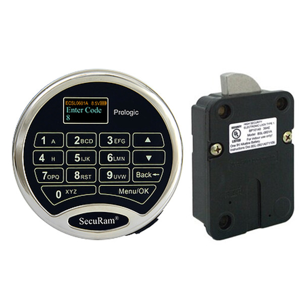 ProLogic WebLink Keypad & Swing Bolt Lock with Bolt Switch, Chrome