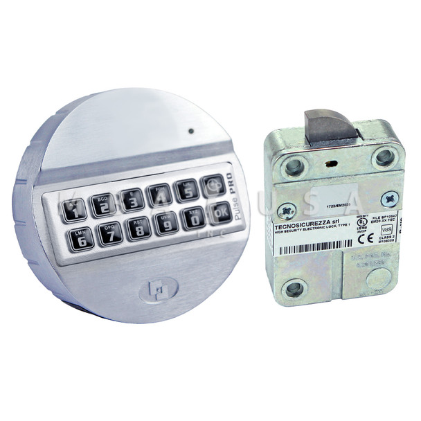 Pulse, Field Programmable 2-10 User, Swing Bolt Lock, Chrome Keypad