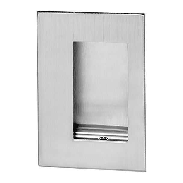 Rockwood Flush Pull, 3-1/2 X 5", 7/8" Depth, Fasteners Concealed in Cup, Satin Stainless Steel Finish (94C US32D) Rockwood Flush Pull, 3-1/2 X 5", 7/8" Depth, Fasteners Concealed in Cup, Satin Stainless Steel Finish (94C US32D)