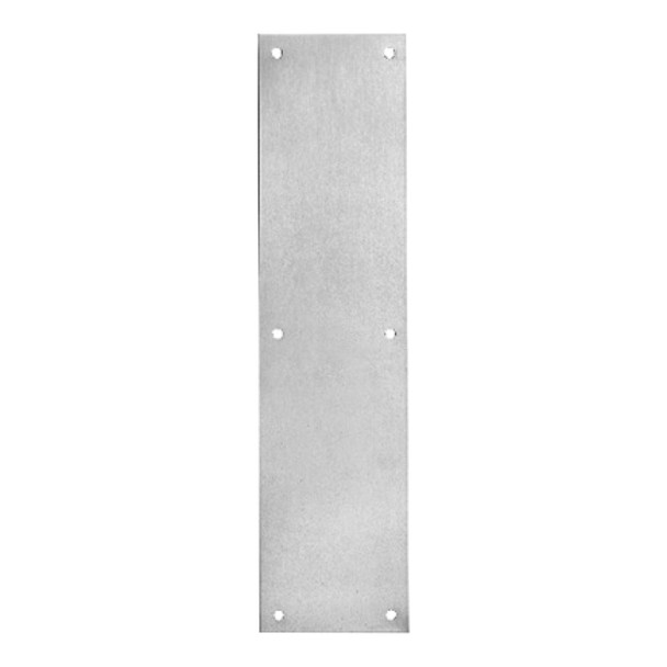 Rockwood Push Plate, 4" x 16", Standard Gauge 0.050, Satin Stainless Steel (70C US32D) Rockwood Push Plate, 4" x 16", Standard Gauge 0.050, Satin Stainless Steel (70C US32D)