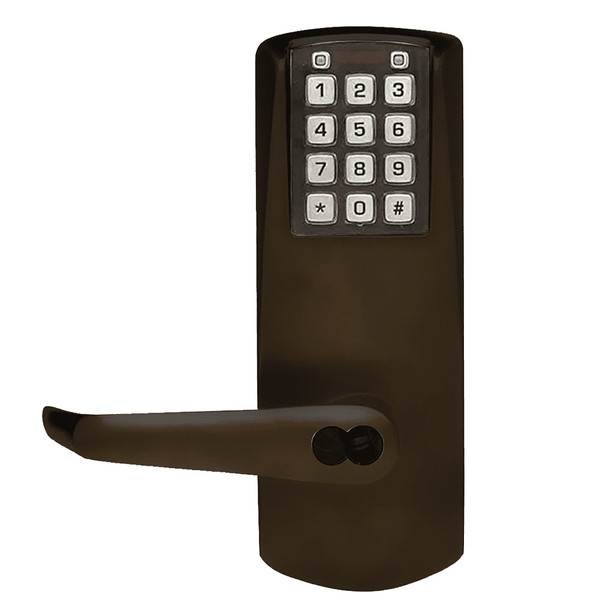 E-Plex 2000 Cylindrical Lock, 100 Access Codes, 1,000 Audit Events, 2-3/4" Backset, 1/2" Throw, 6/7-Pin SFIC Prep, Less Core (E2031BLL-U13-41)