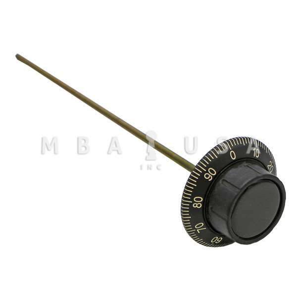Mosler Dial & Ring, Front Reading, 1/4-28 x 14" Spindle, Black & White