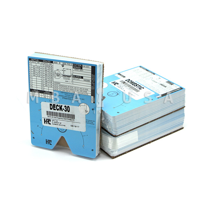 150 PC. CARD DECK FOR HPC 1200 SERIES - MBA USA, Inc.