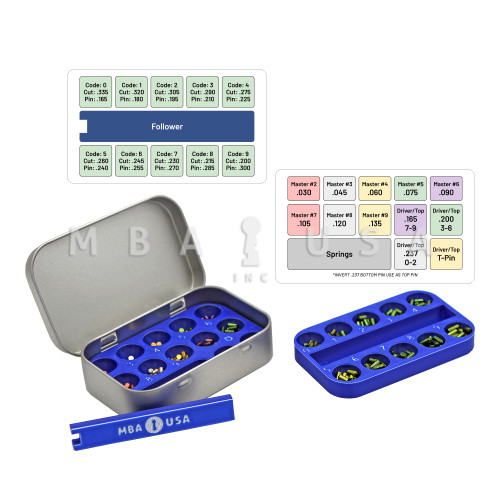 MBA Schlage Pocket Pin Kit w/ LAB Universal Pins (.003) - MBA USA