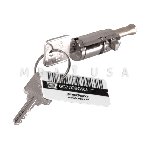High Security Medeco Lock for FireKing File Cabinets w/2 Keys