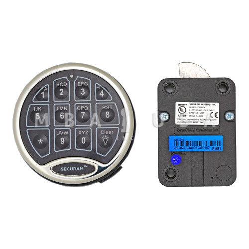 SafeLogic Basic, Swing Bolt Lock & Backlit Keypad, 2-User