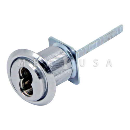 Kaba Ilco SFIC Rim Housing, Thin Head, 6 or 7-Pin, Satin Chrome