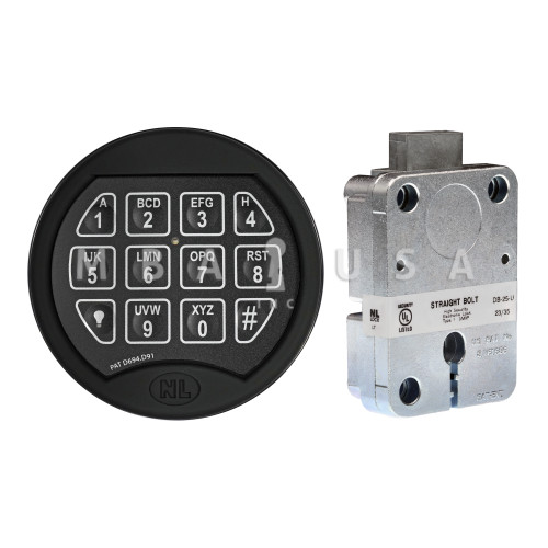 NL DIA Package, 10-User Direct Drive Deadbolt Lock w/ Black Keypad ...
