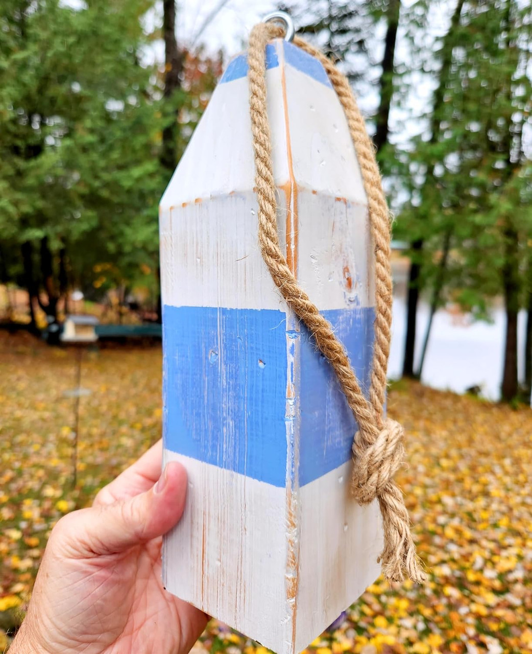 Two Wooden Handcrafted Vintage Lobster Buoys Custom your Buoy