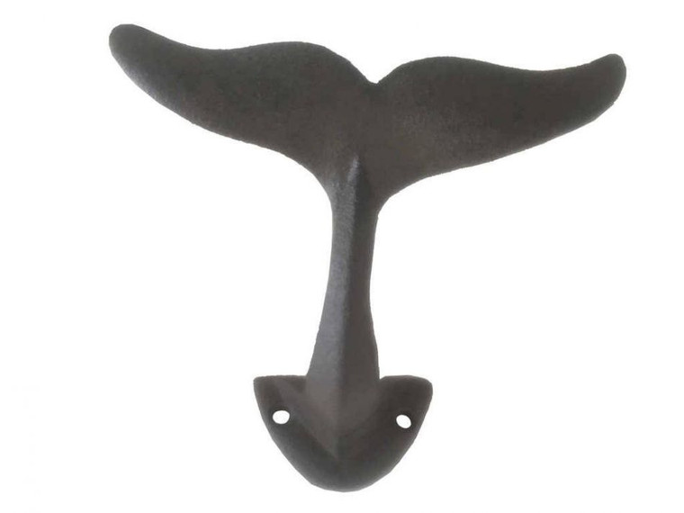 Whale Tail Hook Cast Iron Decorative