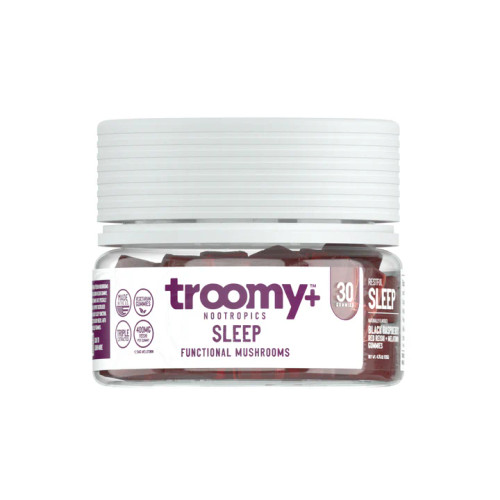 Troomy Sleep: Red Reishi + Melatonin Mushroom Gummies (Black Raspberry), 60ct