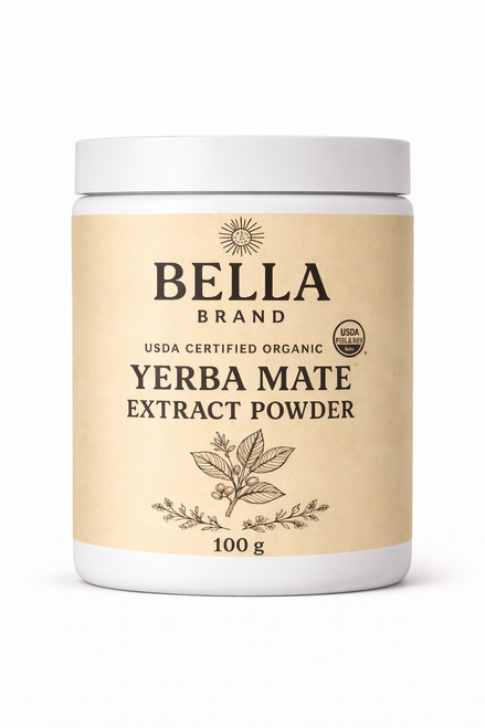 Green Water Soluble Yerba Mate Extract Powder - 100 Grams