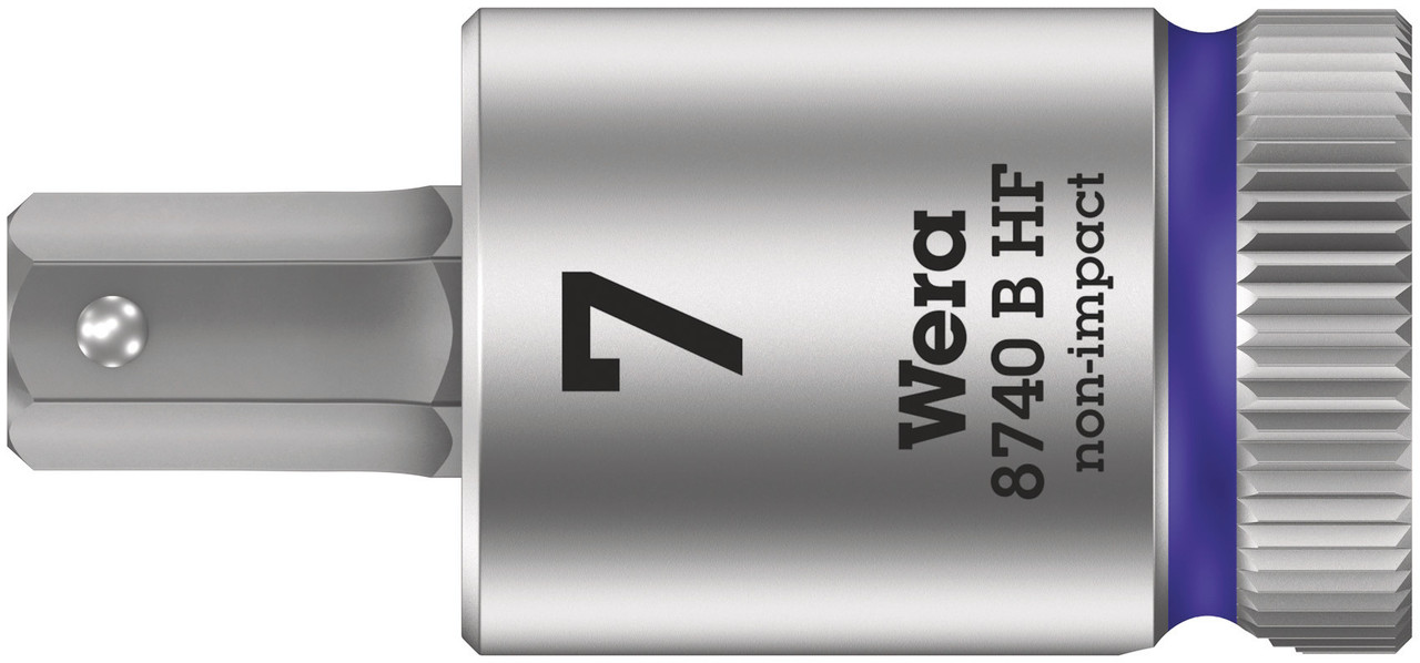 Wera 8740 B HF Hex-Plus SW 7,0 x 38,5 mm Zyklop bit socket with 3/8