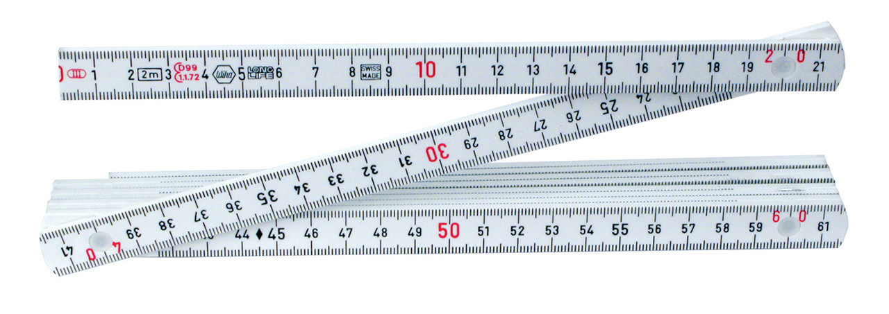 Wiha 61609 MaxiFlex Folding Ruler 6' Inside Reading